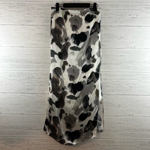 Helmut Lang Womens Crypsis Print Silk Midi Tie Dye Dress Size 4
